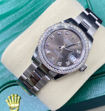 Rolex Lady-datejust 279384rbr Grey Diamonds Oys