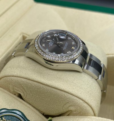Rolex Lady-datejust 279384rbr Grey Diamonds Oys