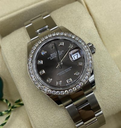 Rolex Lady-datejust 279384rbr Grey Diamonds Oys