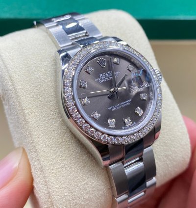 Rolex Lady-datejust 279384rbr Grey Diamonds Oys