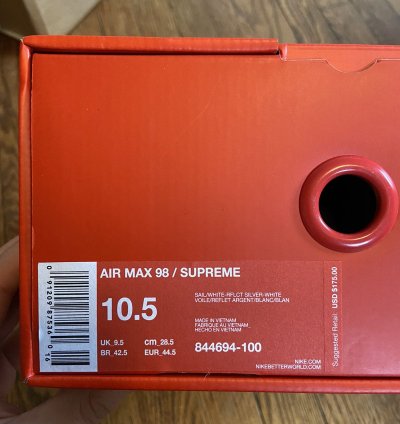 Supreme Air Max 98 Snakeskin 2016