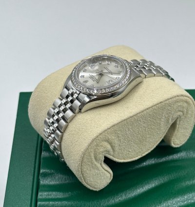 Rolex Lady-datejust 279384rbr Ix Silver Diamond Dial Jub