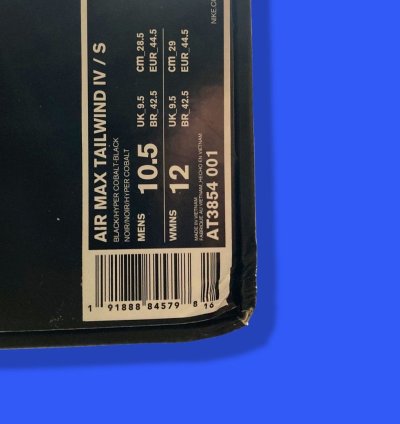 Supreme Air Max Tailwind 4 Black Cobalt 2019