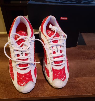 Supreme Air Max Tailwind 4 University Red