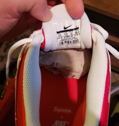 Supreme Air Max Tailwind 4 University Red