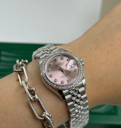 Rolex Lady-datejust 279384rbr Pink Diamond Dial Jubilee