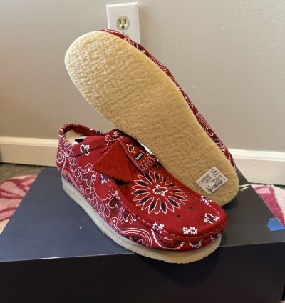 Supreme Clark Originals Wallabee Red Bandana 11 5