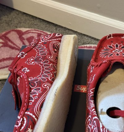 Supreme Clark Originals Wallabee Red Bandana 11 5