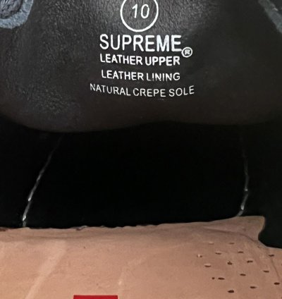 Supreme Clarks Blue Bandana Wallabee