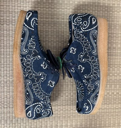 Supreme Clarks Blue Bandana Wallabee