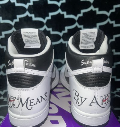 Supreme Dunk Hi Size 9 5 Black Comes With Box Logo Sticker