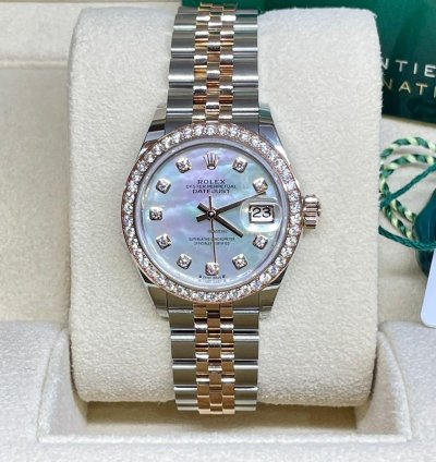 Rolex Lady-datejust Mop Diamond Dial Bezel 28mm