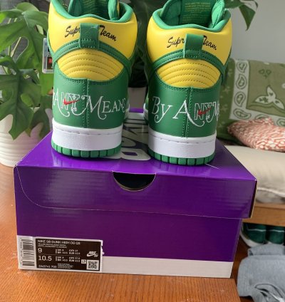 Supreme Dunk High By Any Means Nike Size 9