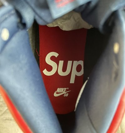 Supreme Dunk High Sb By Any Means - Red Navy