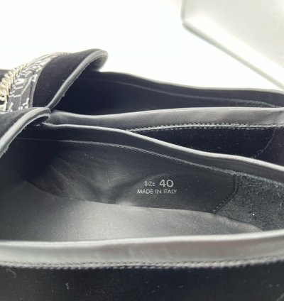 60 Off Amiri Bandana Chain Velvet Loafer Shoes