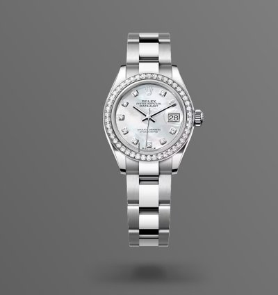 Rolex Lady-datejust New 2024 Mother Of Pearl Diamond Dial Diamond Bezel Stainless Steel Oyster