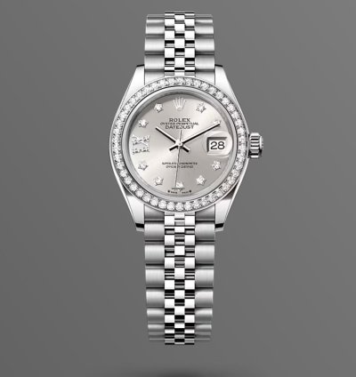 Rolex Lady-datejust New 2024 Silver Star Diamond Dial Diamond Bezel Stainless Steel Jubilee 28mm