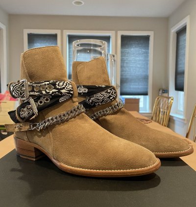 Amiri Bandana Buckle Boot Bnib