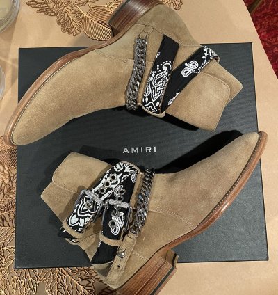 Amiri Bandana Buckle Boot Bnib