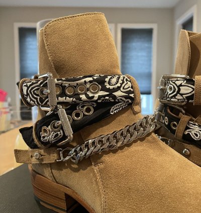 Amiri Bandana Buckle Boot Bnib