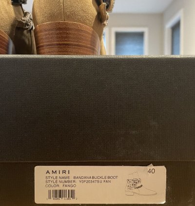 Amiri Bandana Buckle Boot Bnib