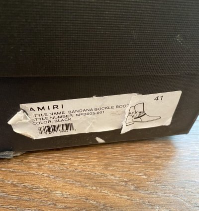Amiri Bandana Buckle Boot Size 8