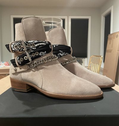 Amiri Bandana Buckle Boot Tan