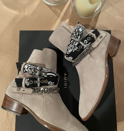 Amiri Bandana Buckle Boot Tan