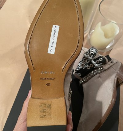 Amiri Bandana Buckle Boot Tan