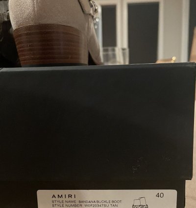 Amiri Bandana Buckle Boot Tan