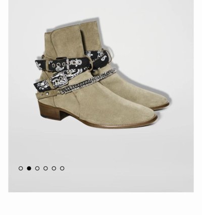 Amiri Bandana Buckle Boot Tan