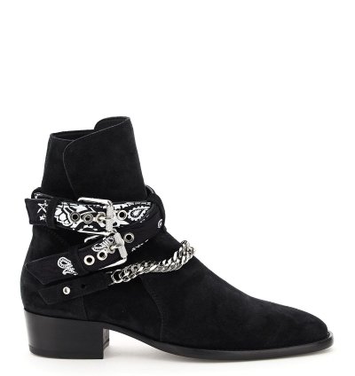 Amiri Bandana Buckle Boots