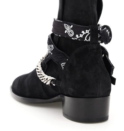 Amiri Bandana Buckle Boots