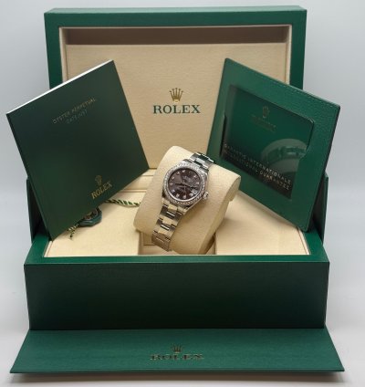 Rolex Lady-datejust New 2025 Rhodium Diamond Dial Stainless Steel Diamond Bezel Oyster Bracelet