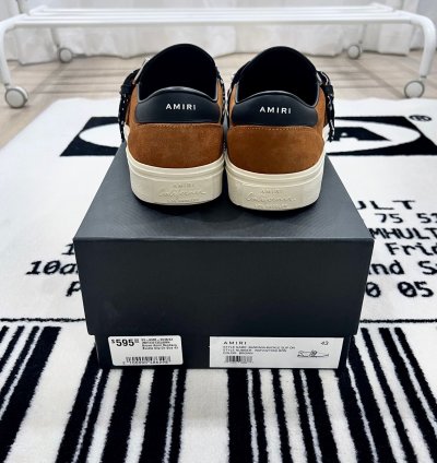 Amiri Bandana Buckle Chain Suede Slip On Shoes
