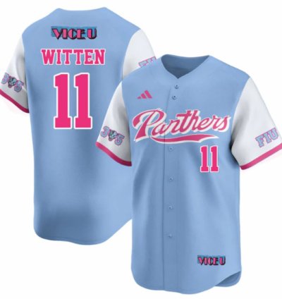 Rich Witten Jersey 11 Fiu Baseball 2025 Vice U Stitched Blue