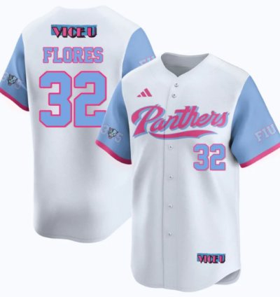 Nelson Rivera Flores Jersey 32 Fiu Baseball 2025 Vice U Stitched White