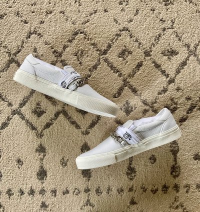 Amiri Bandana Chain Slip On White
