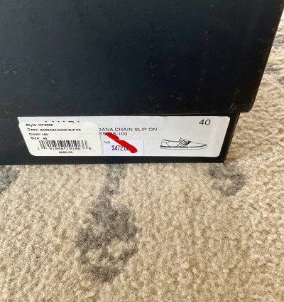 Amiri Bandana Chain Slip On White