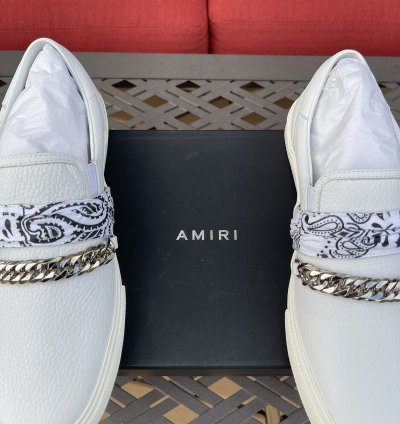 Amiri Bandana Chain Slip-on Sneakers