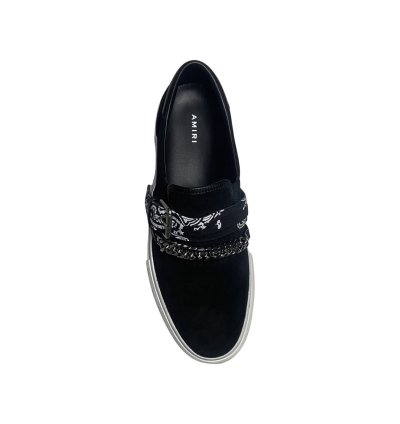 Amiri Bandana Chain Slip-on Suede