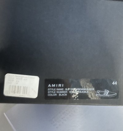 Amiri Bandana Chain Slip-on Suede