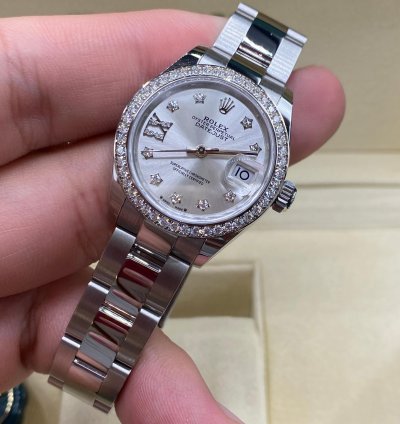 Rolex Lady-datejust Silver Star Diamonds Oys