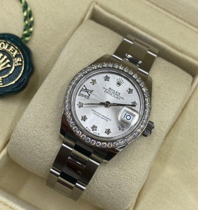 Rolex Lady-datejust Silver Star Diamonds Oys