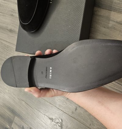 Amiri Bandana Chain Velvet Loafer