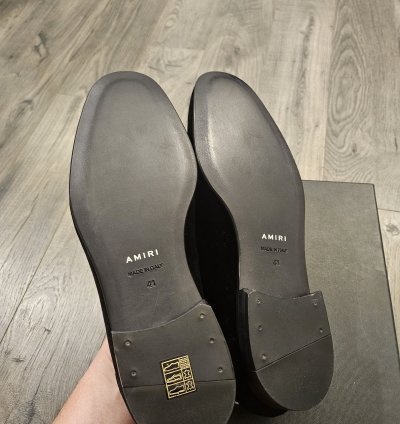 Amiri Bandana Chain Velvet Loafer