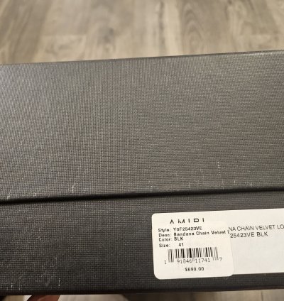 Amiri Bandana Chain Velvet Loafer