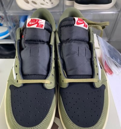 Travis Scott X Air Jordan 1 Low Black Olive