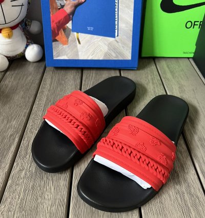 Amiri Bandana Chainlink Rubber Slides