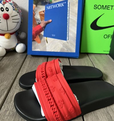 Amiri Bandana Chainlink Rubber Slides
